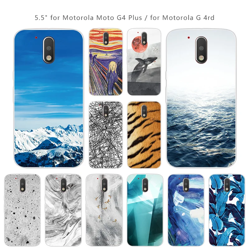 5 дюймов для Motorola Moto G4 Plus Чехлы телефона из термополиуретана прозрачный