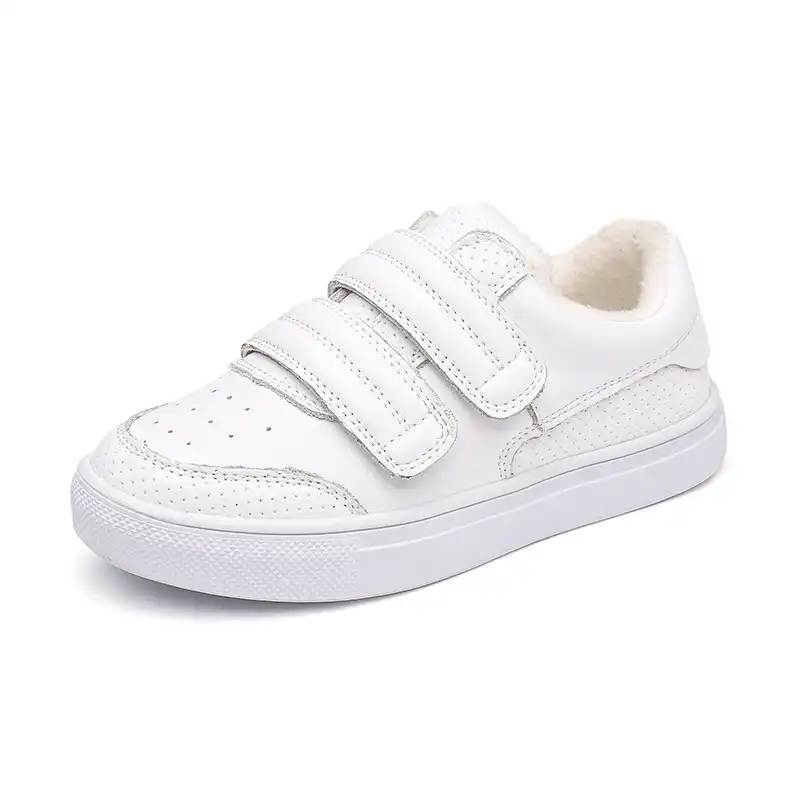 kids white leather shoes