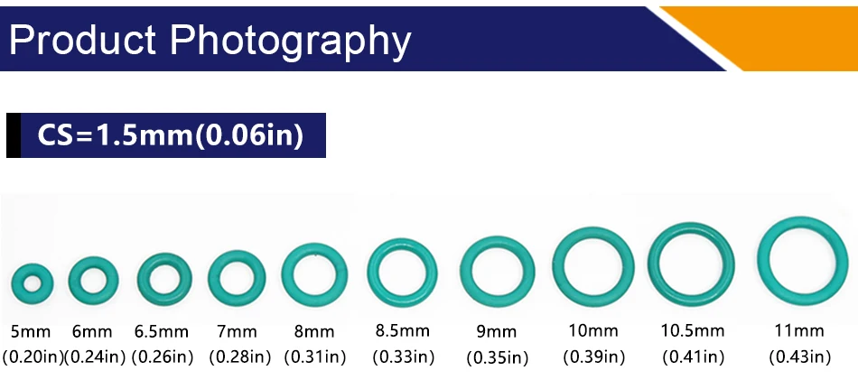 20 шт./лот зеленый FKM резиновые уплотнительные кольца уплотнения CS 1,5 мм 5/5. 5/6/6,5/7/8/8,5/9/10/10,5/11 мм OD уплотнительные кольца уплотнение прокладка кольца топлива шайба