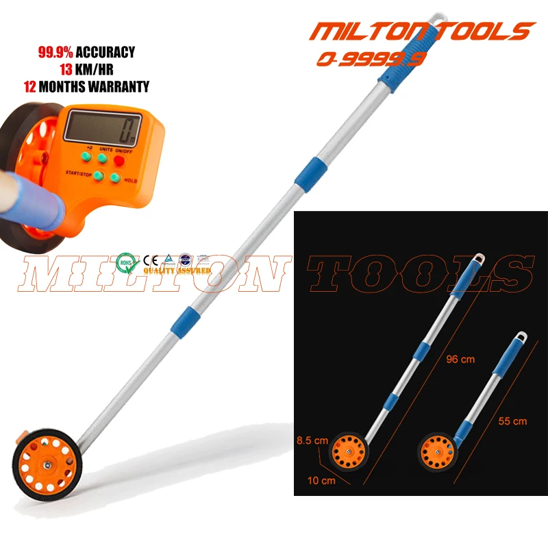 Drop shipping 99999.9m/Feet/Yards Distance Measuring Wheel Surveyor