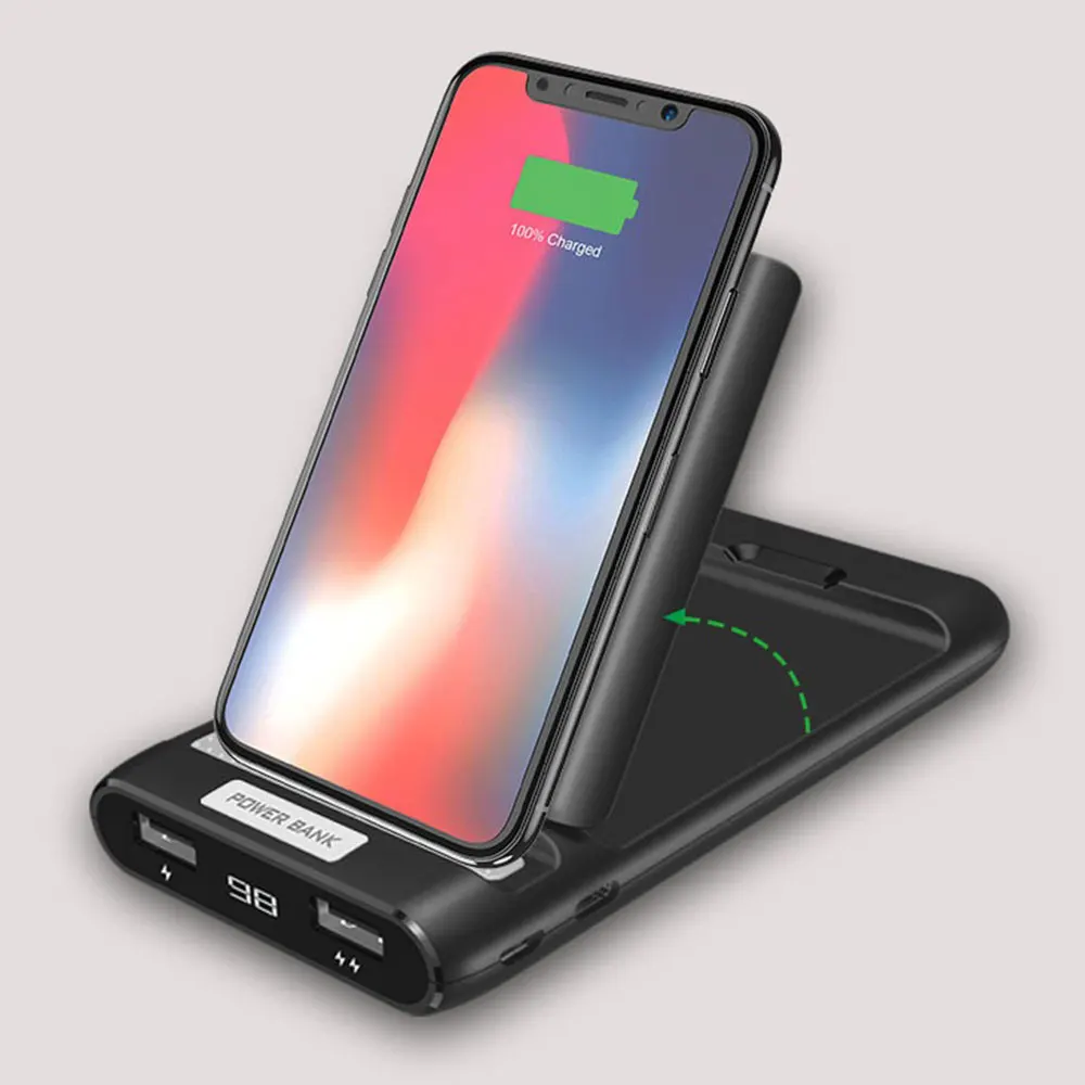 

KISSCASE Power Bank 10000 mah Universal Mobile Universal USB External Backup Battery Charger Powerbank For All Cell Phones New