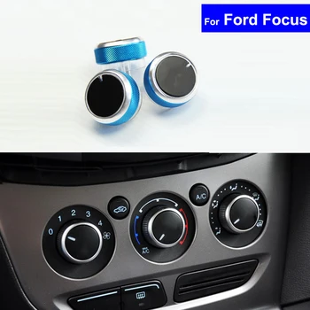 

3 X Chrome Aluminum Replacement Car Air Conditioner A/C Control Knobs Heater Switches For Ford Mondeo Focus MK2 MK3 2005~2013