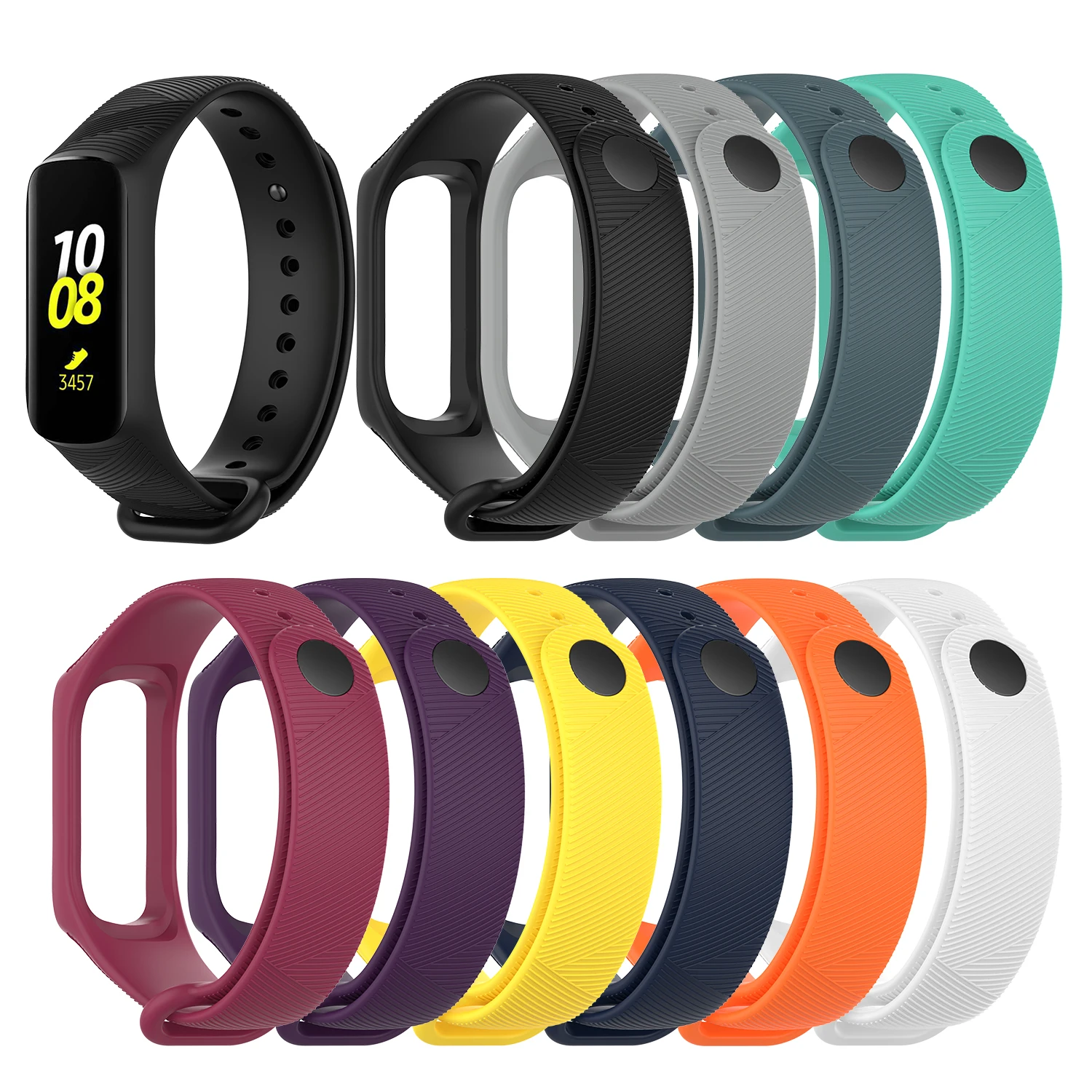 Для Samsung Galaxy Fit e/R375 силиконовый регулируемый сменный ремешок для наручных часов