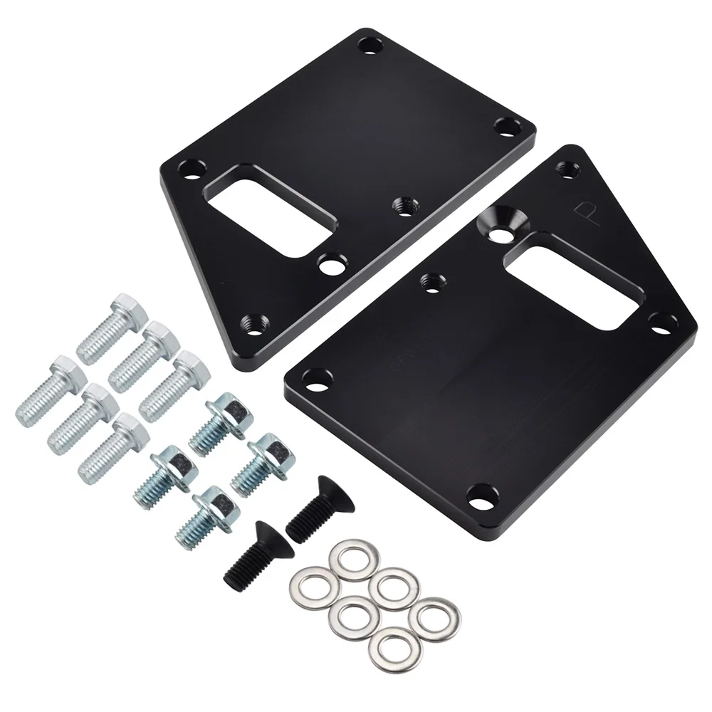 Car LS1 Conversion LS Swap Motor Mount Adapter Plates Kit For Chevrolet Camaro Chevelle Impala For Chevy 97-13 LSX Engine AL-12