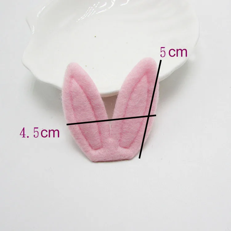 40 шт./лот 4.5x5c плюшевые мягкие заячьи ушки аппликации DIY Детские аксессуары для волос для одежды Швейные принадлежности "сделай сам" Ремесло