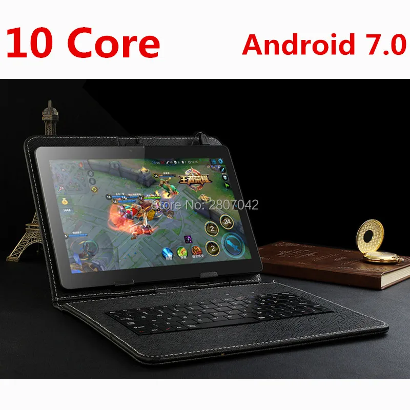 

10 Inch Android 7.0 Tablet PC 10 Core 1920x1200 IPS 4GB RAM 128GB ROM 4G FDD LTE WIFI GPS OTG 10" Phablet Deca Core tablets 10