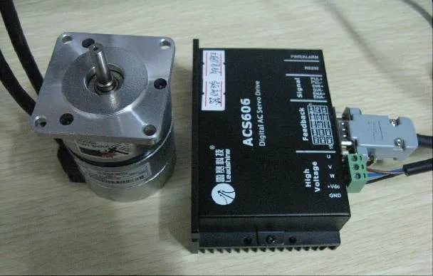 

Leadshine 25W 1.6A 24VDC 0.08NM 3000RPM Brushless DC Servo Motor Dirve Kit BLM57025-1000+ACS606