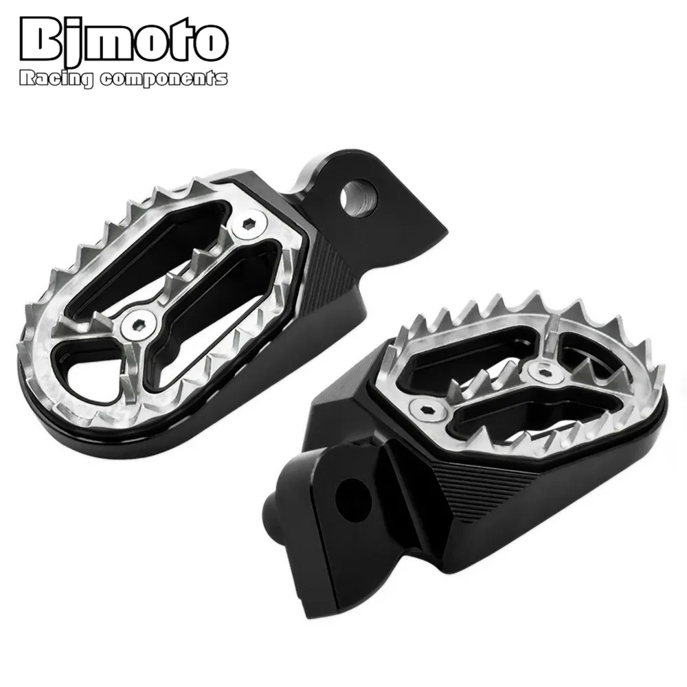 Алюминиевые Подножки BJMOTO для питбайка подножки YAMAHA YZ85/125/250 1999 2015 YZ/WR250F YZ450F 2004 2016|foot