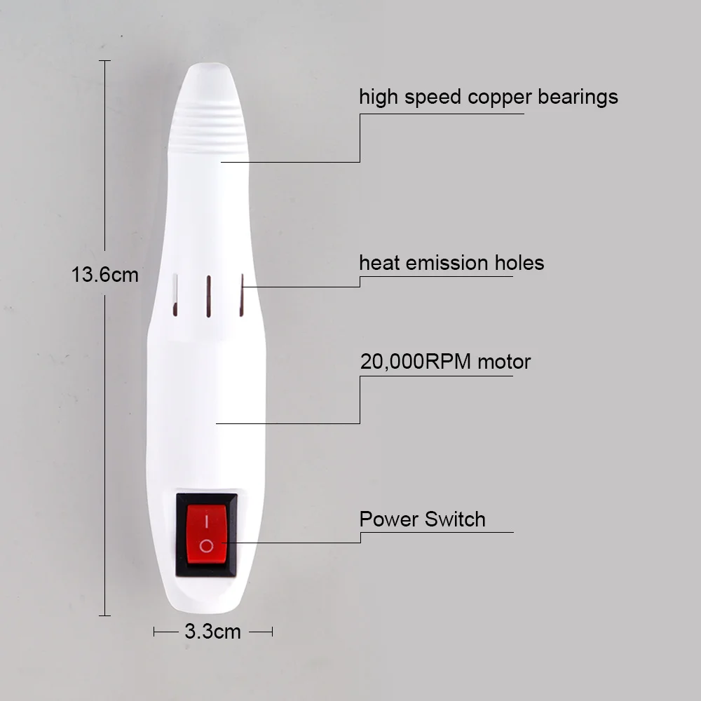 20000 ОБ/мин Электрическая дрель для ногтей, маникюрный станок, набор для педикюра, аппарат для маникюра, оборудование для маникюра, инструменты
