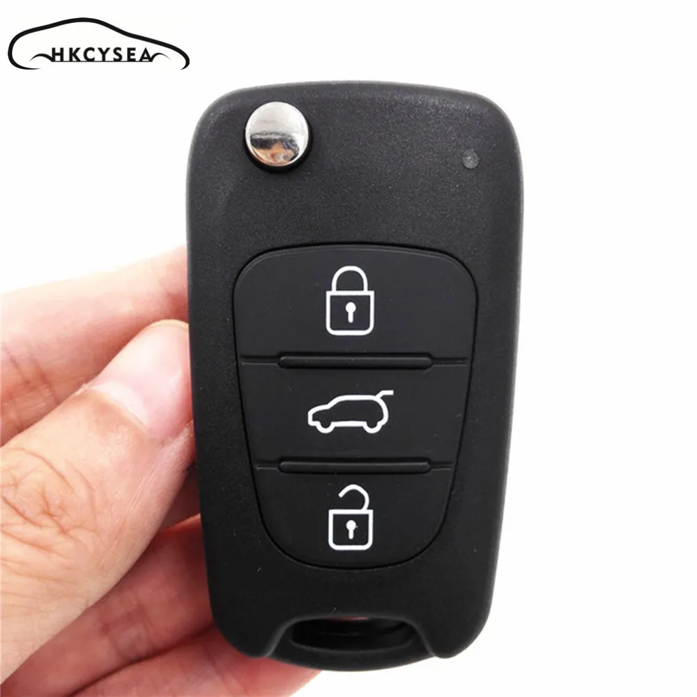

20pcs/lot Good Quality 3 Button Replacement Flip Remote Key Shell Fob Case for KIA K2 K5 Sorento Sportage Cerato Rio