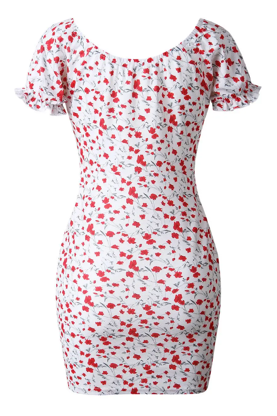 Gladiolus 2019 Summer Women Dress Short Sleeve Slash Neck Floral Print Slim Mini Sexy Dress Women Hot Short Dresses Sundrees (12)