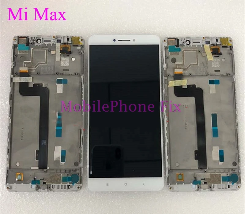 

Tested LCD Display Touch Screen Digitizer with Frame Bezel Assembly For Xiaomi Max 1 Mi Max1 6.44'' 1920x1080 Replacement Parts