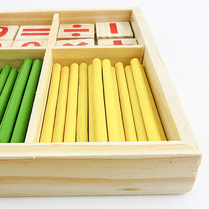 Математическая игрушка деревянные математические числа игровые джойстики образовательная игрушечная головоломка Дети обучения Набор для обучения ребенка подарок на день рождения