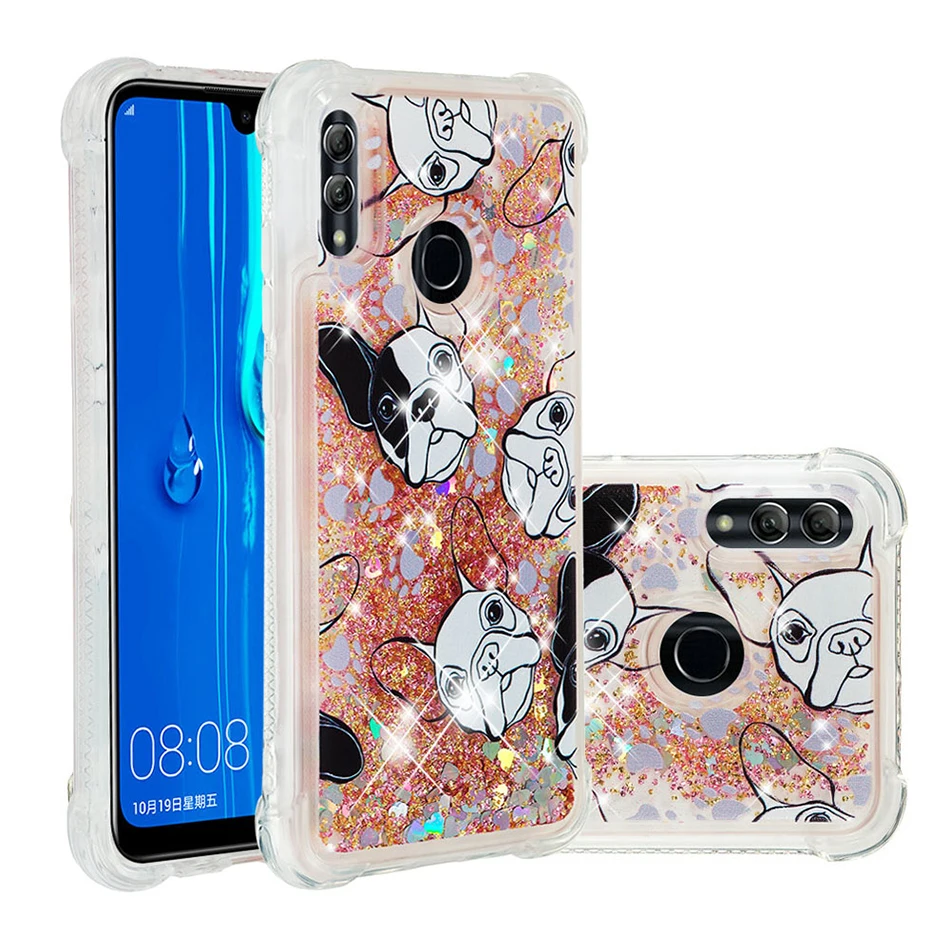 Чехол с блестками зыбучим песком для Huawei P30 Lite P20 Pro P8 2017 Mate 20 10 P9 Smart P 2019|Бамперы| |