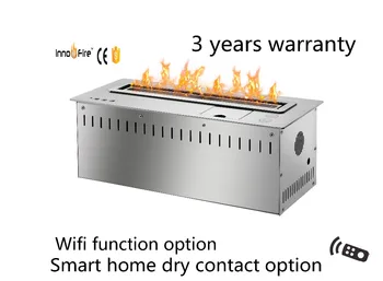 

18inch Long silver or black remote control intelligent bio ethanol fireplace burner insert