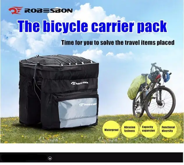 

Bicycle Frame Back Seat Capacity 55L Waterproof Bike Bag&Double IPouch Cycling For 5.5inch Cell Phone Bike Accessories