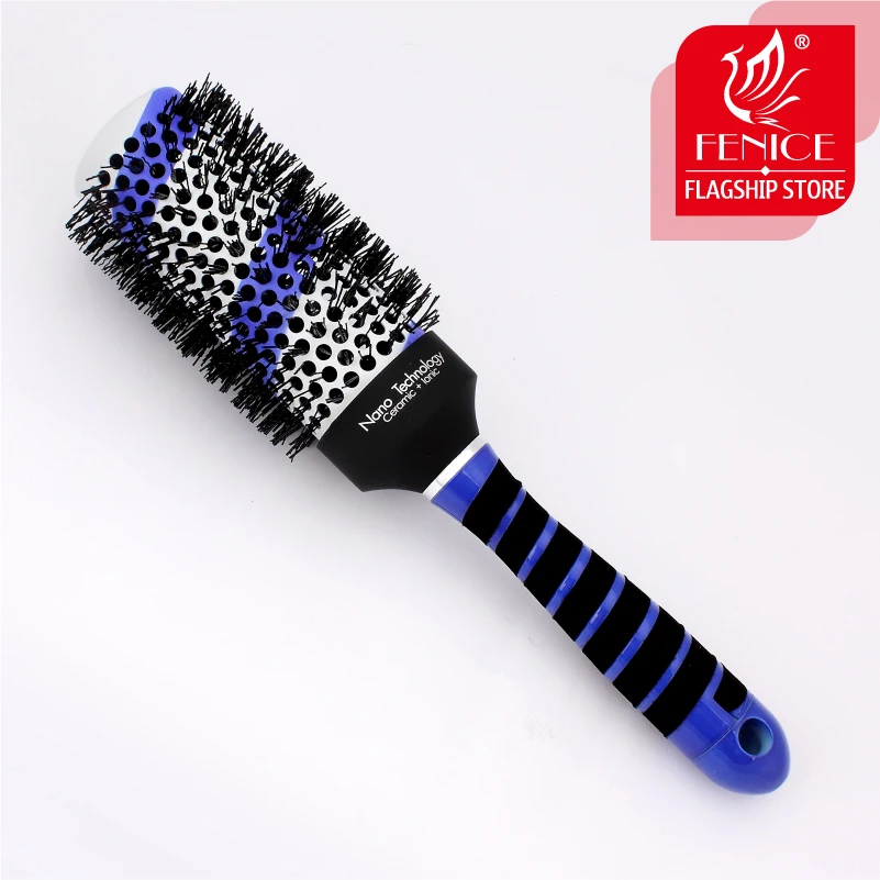 roll round comb professional salon styling hairdressing comb hairbrush For curly hair Anti static 4