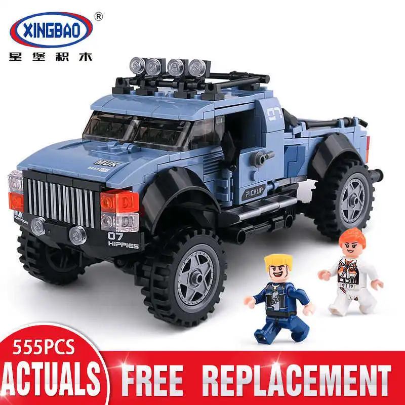 

Xingbao 03032 Assembly Car Toys The Pick Up Car Set Building Blocks Bricks Kid Toys Compatible LP Car Toy Birthday Gifts