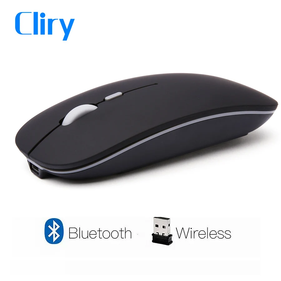 Cliry Rechargeable Optical Wireless Mouse Slient Button Ultra Thin font b Mini b font Optical Ultrathin