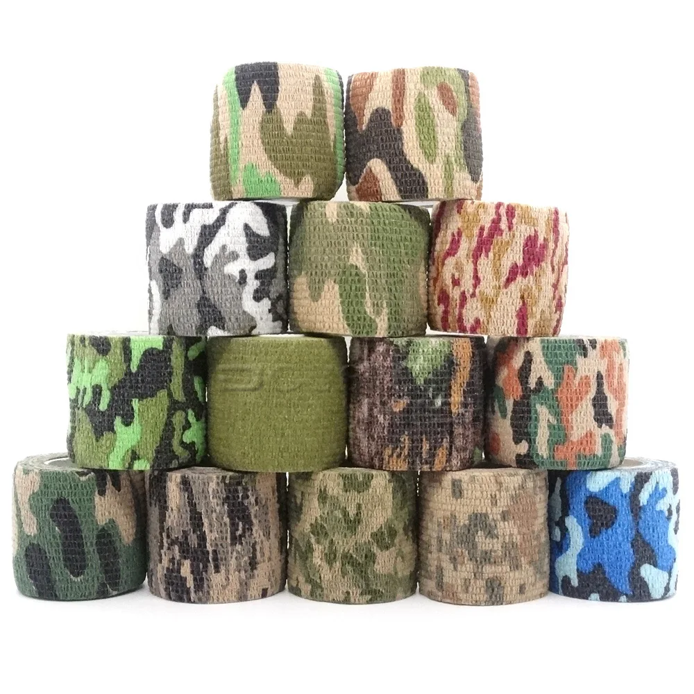 1 рулон U Палочки 4,5 м * 5 см Водонепроницаемый открытый Camo Пеший Туризм Кемпинг Охота камуфляж Стелс лента Обертывания - изображение