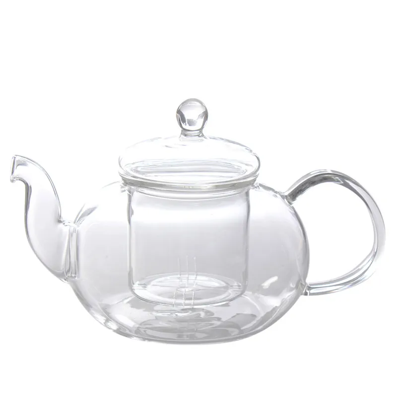 Useful 800ml Flower Coffee Glass Tea Pot Large Blooming Chinese Glass