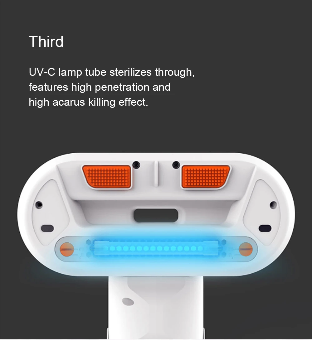 01 Mijia SWDK KC101 беспроводной ручной контроллер пылевых клещей перезаряжаемый 2200 мАч 6000 ПА всасывающий UV-C герметичный пылесос