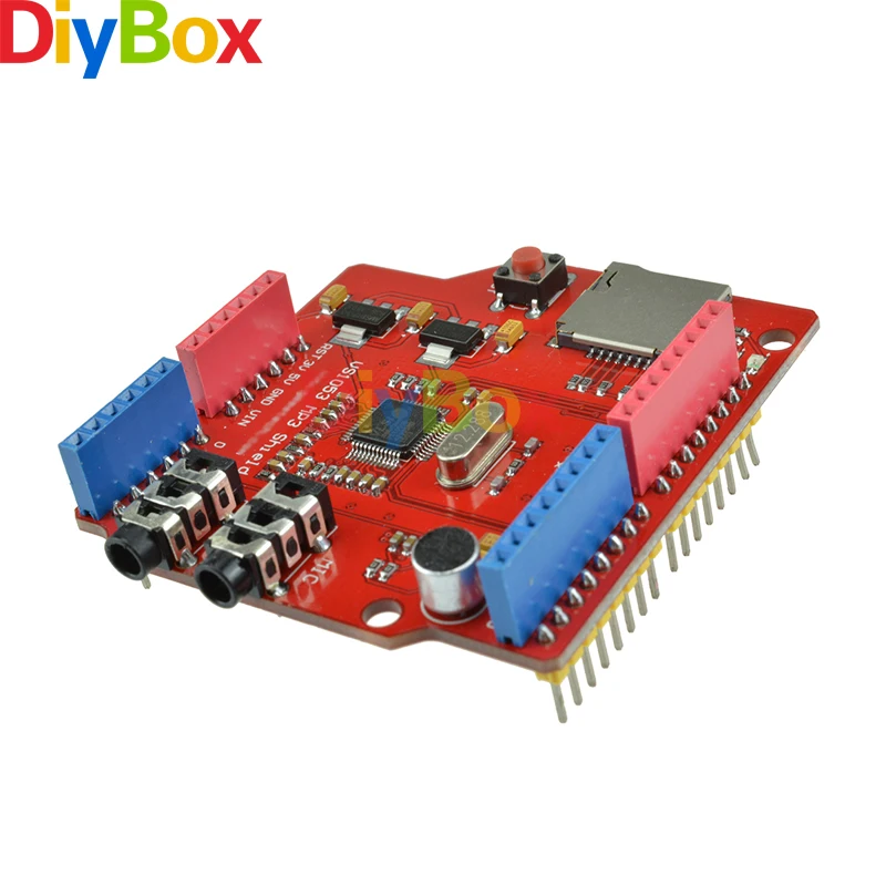 

VS1053B MP3 Music Shield Stereo Audio Play Record Decode Expansion Board With TF Card Slot For Arduino UNO MEGA
