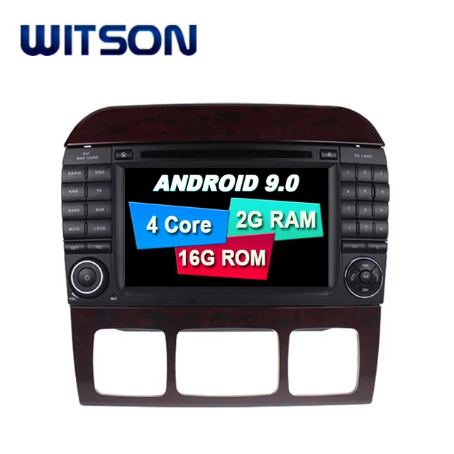 WITSON Android 9 0 автомобильный dvd-плеер для Mercedes-Benz S W220 S280 S320 S350 S400 S430 S500 + стерео радио