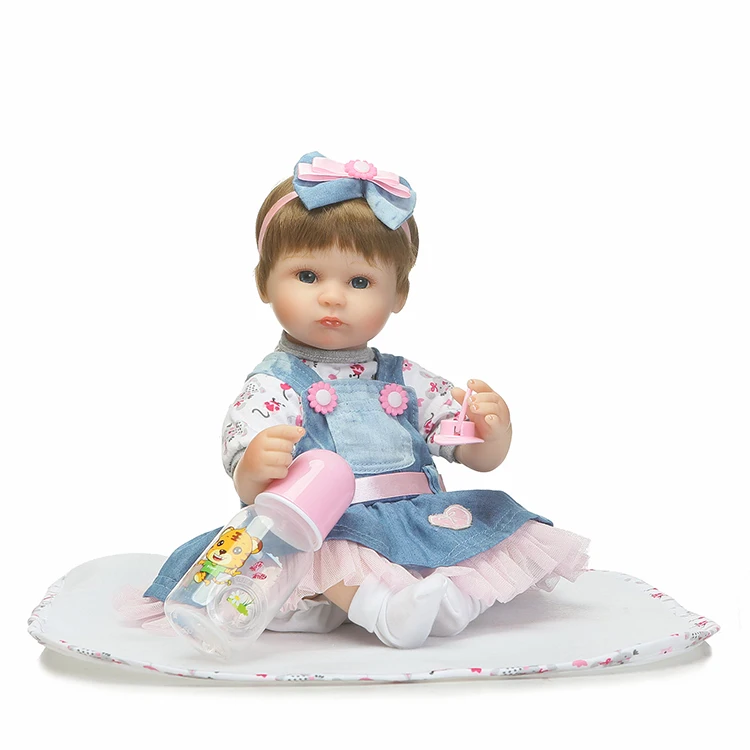 

40cm New Arricval Silicone Reborn Babies Dolls Toys Lovely Newborn Girl Baby Doll For Kids Girl Brinquedos Child Birthday Gift
