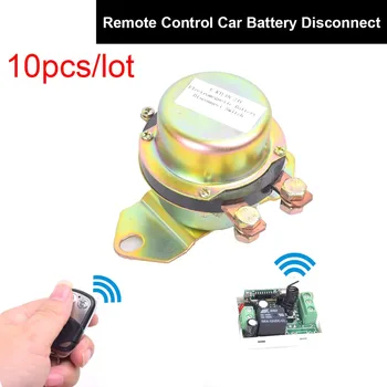 

10PCS DC 12V Automobile Electromagnetic Solenoid Valve Power Switch + Remote Control Terminal Master Kill System Latching Relay