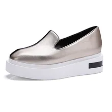 25-62 туфли на плоской подошве женские лоферы Мокасины Женская обувь на платформе, большие размеры, высокое качество