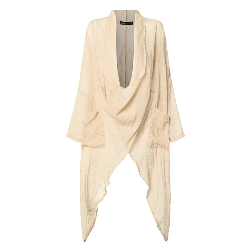 2019 Fashion Women Tops and Blouses Celmia Vintage Asymmetrical Top Casual Long Shirts Cowl Neck Solid Loose Blusas Mujer S-5XL - 4.00001E+12