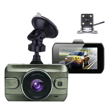 

3 Inch Dual Lens Car Dvrs Full HD 1080P Car Dvr Video Recorder Car Camera Dash Cam With Rear View Backup Camera