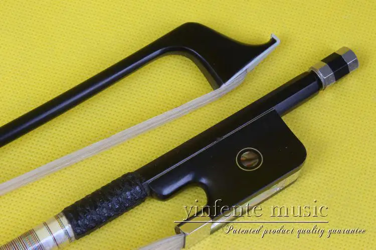 

new one HTX -54# black Cello Bow Carbon fiber Round Stick Ebony f rog High Quality 1pcs