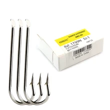 100 шт./лот 1#-10# 1799N рыболовные крючки из высокоуглеродистой стали, плоские круглые крючки с колючей ручкой, аксессуары для ловли карпа, приманка, джиг