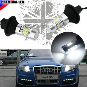 

No Additional Resistor Required Xenon White 1156 7506 P21W LED Bulbs For Audi B7 A3 A4 A6 A8 Q7 S3 S4 S6 Daytime DRL Lights