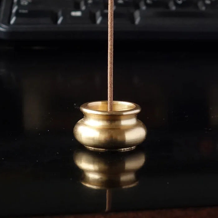 Mini copper incense burner censer,Can be fixed incense sticks or