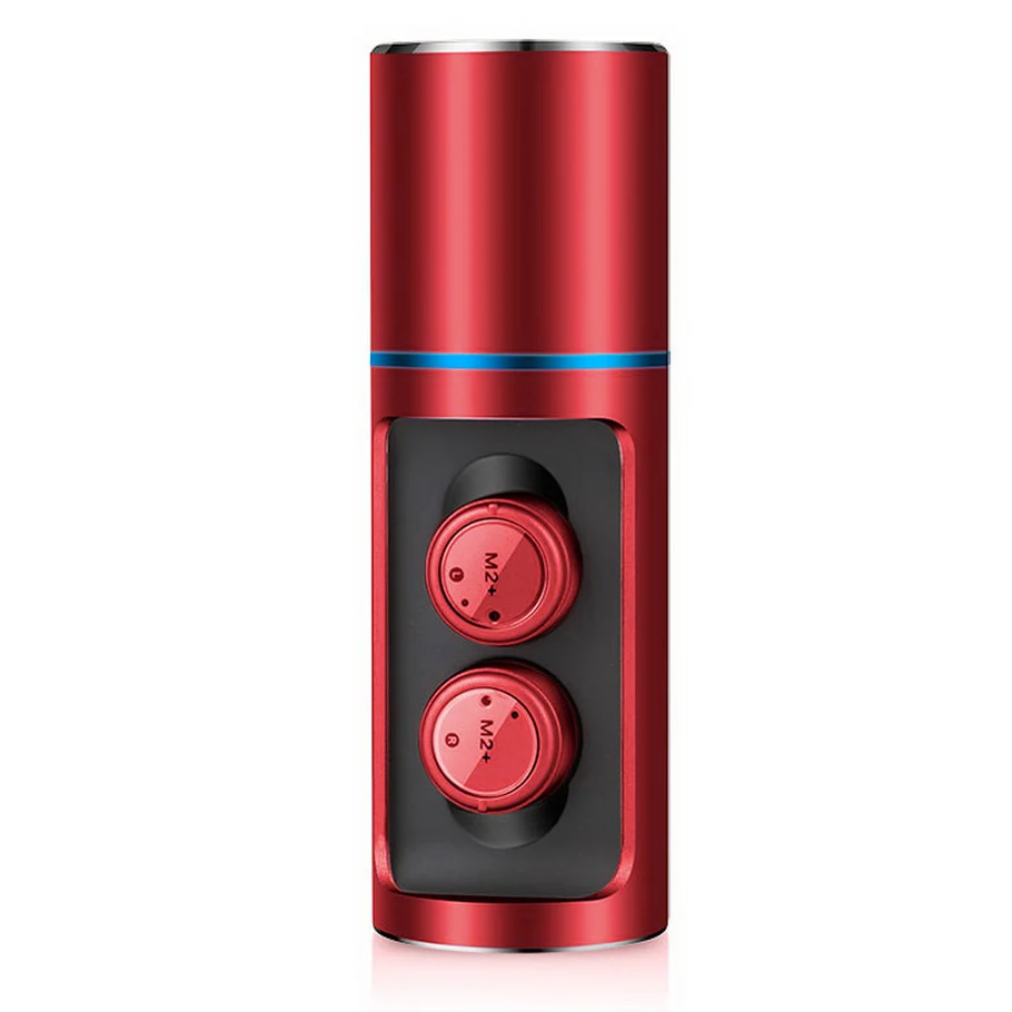 red Bluetooth 5,0 наушники-вкладыши для спорта на открытом воздухе стерео наушники HD качество звука Беспроводные наушники с сенсорным управлением гарнитура для мобильного телефона - Цвет: red