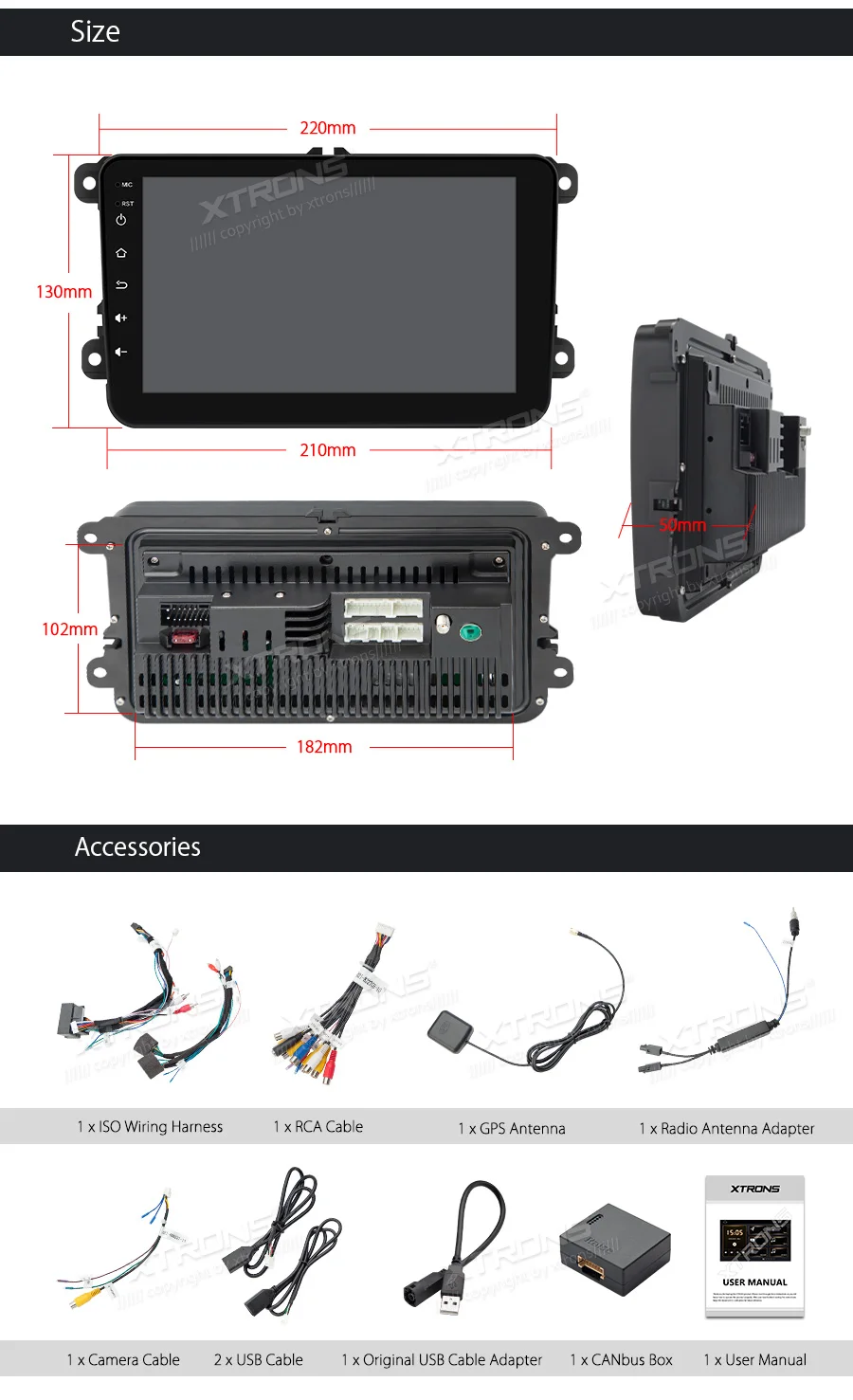 Top Android 8.1 8" Car Radio Player GPS full RCA OBD No DVD for vw Volkswagen Golf Plus Passat CC Touran Tiguan Sharan Skoda Seat 23