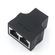 RJ45 female to female 1 To 2 Ways RJ45 LAN Ethernet Network Cable Female Splitter Connector Adapter RJ45 female to female 1 To 2 Ways RJ45 LAN Ethernet Network Cable Female Splitter Connector Adapter