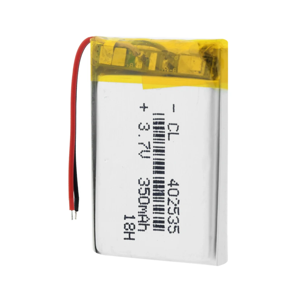 1/2/4x перезаряжаемые 3,7 V 350mAh литий-полимерные батареи 402535 Li-Po аккумулятор с модулем Pcb 3,7 вольт 35x25x4 мм литий-ионный аккумулятор