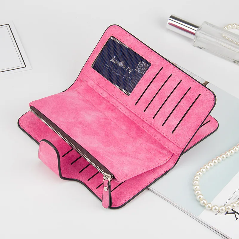 2019 New Wallet Women Big Capacity Three Fold Lady Purses High Quality Scrub Leather Female Wallets Clutch Feminina Carteira 2019 New Wallet Women Big Capacity Three Fold Lady Purses High Quality Scrub Leather Female Wallets Clutch Feminina Carteira