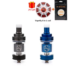 Digiflavor Siren V2 GTA MTL Tank 24 Version 4 5ml Genisis Tank Atomize 24mm update siren