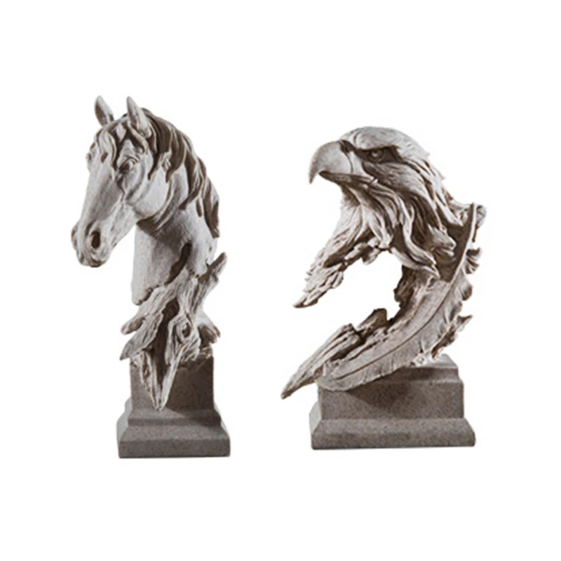 

Creative Ornament Sculpture Decoration Living Room Study Bookcase Cabinet Sandstone Crafts Decoration Accessories Hotel Decor