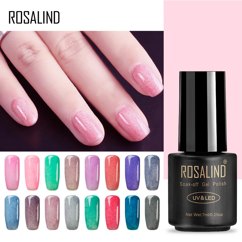 ROSALIND 7 мл Лак для ногтей искусственный мех эффект P01 26 гель лак УФ светодиодный