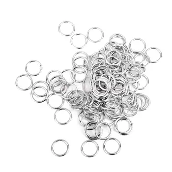 

SPMART Iron Lingerie Adjustable Sewing Bra Round Rings Buckles 10mm 100Pcs Silver
