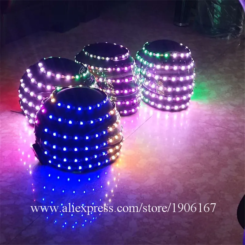 LED helmet Luminous helmet costume Alexander robot09