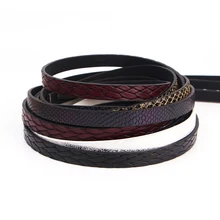 Cabo de couro liso de 10mm corda/tecer/acessórios peças/descobertas de jóias/feito à mão/fabricação de jóias/material pulseira