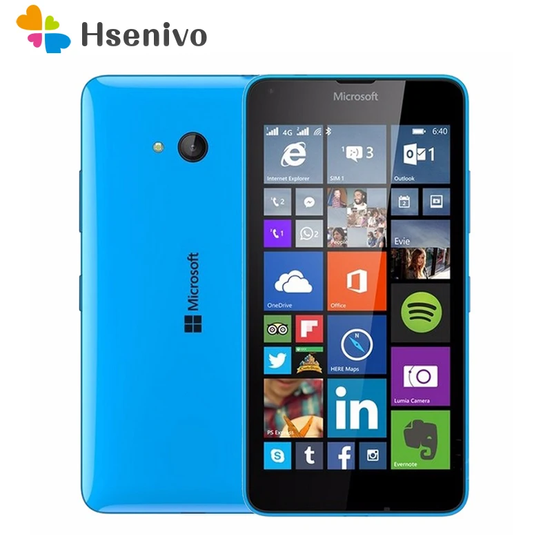 100% Original Microsoft Lumia 640 8MP Cámara Quad-core 8 GB ROM 1 GB RAM teléfono móvil LTE FDD 4G 5,0 \