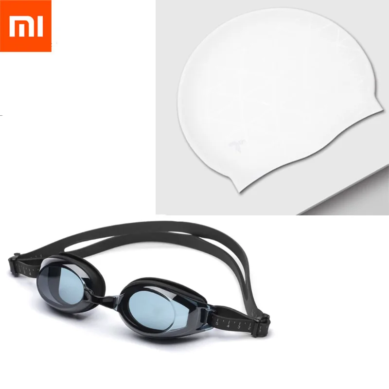 Xiaomi Mijia умный дом TS плавательные очки Водонепроницаемые силиконовые очки 3D очки для взрослых регулируемые для женщин мужчин с 7-й крышкой - Цвет: Style 3